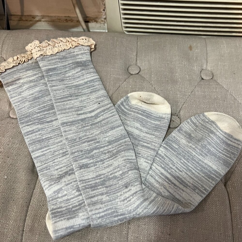 Knee high extra soft cotton blend socks - New